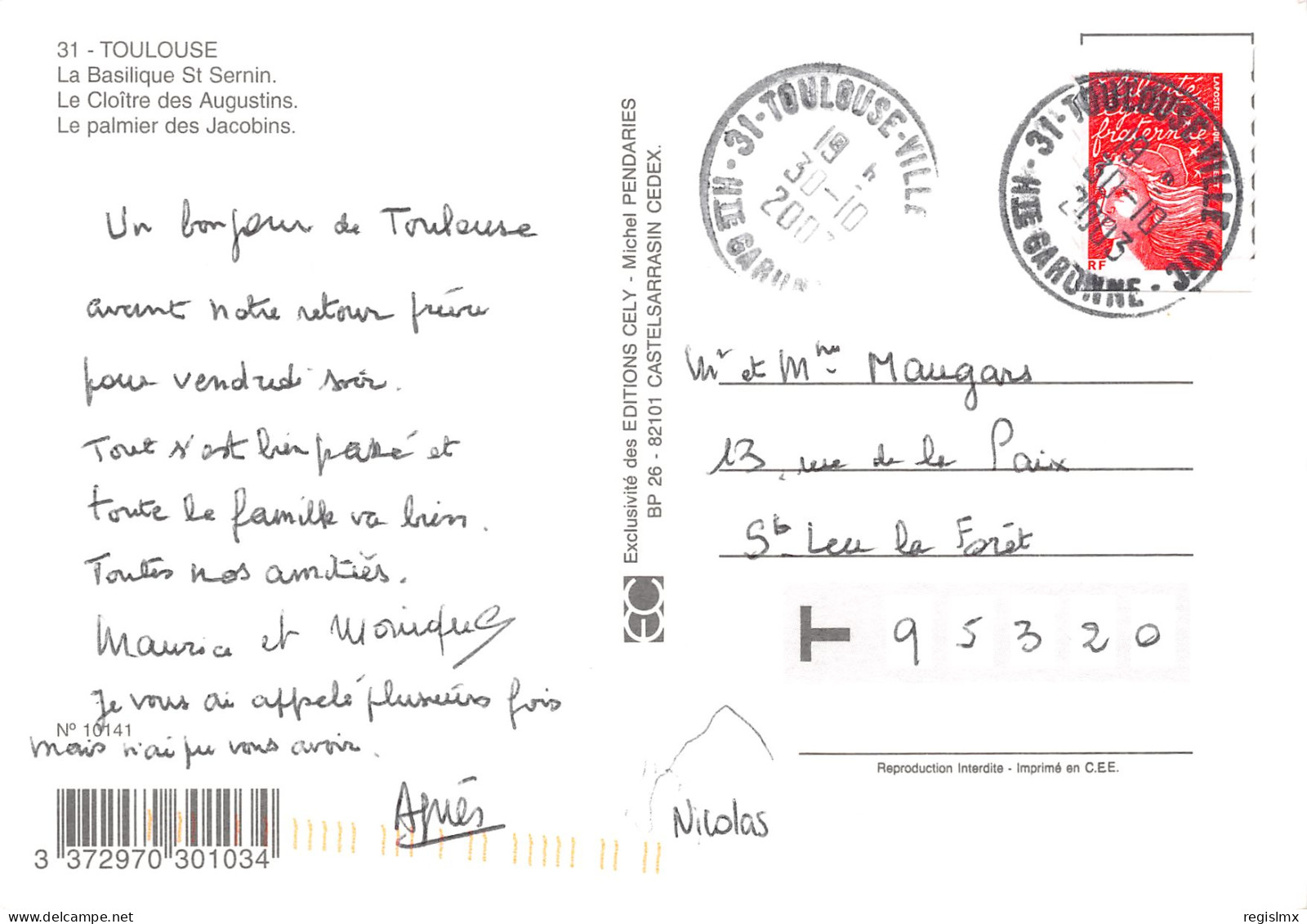 31-TOULOUSE-N°T2674-A/0187 - Toulouse