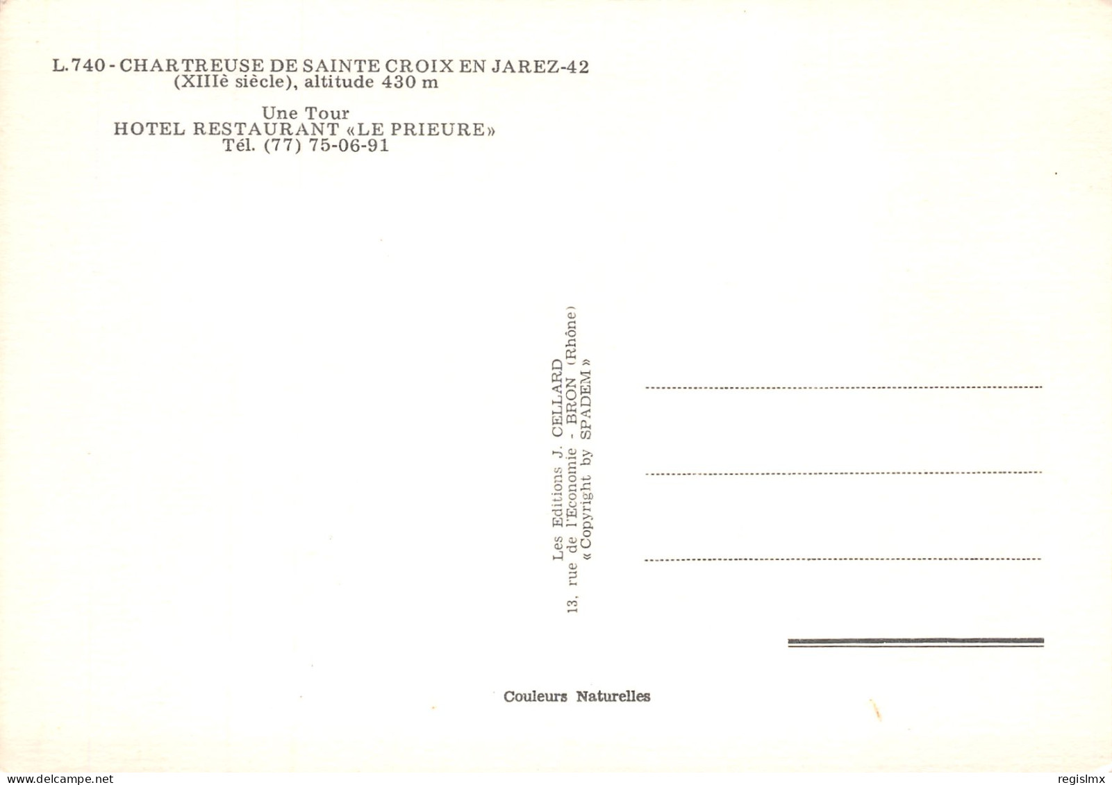 42-CHARTREUSE DE SAINTE CROIX EN JAREZ-N°T2674-A/0141 - Other & Unclassified