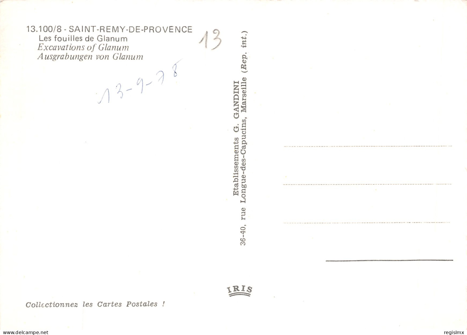 13-SAINT REMY DE PROVENCE-N°T2675-B/0015 - Saint-Remy-de-Provence