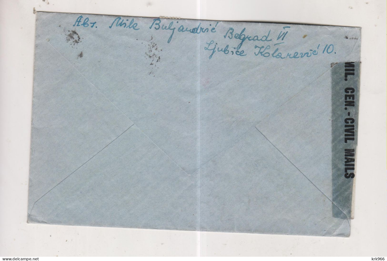 YUGOSLAVIA,1946 BEOGRAD  Censored  Cover To Austria - Cartas & Documentos