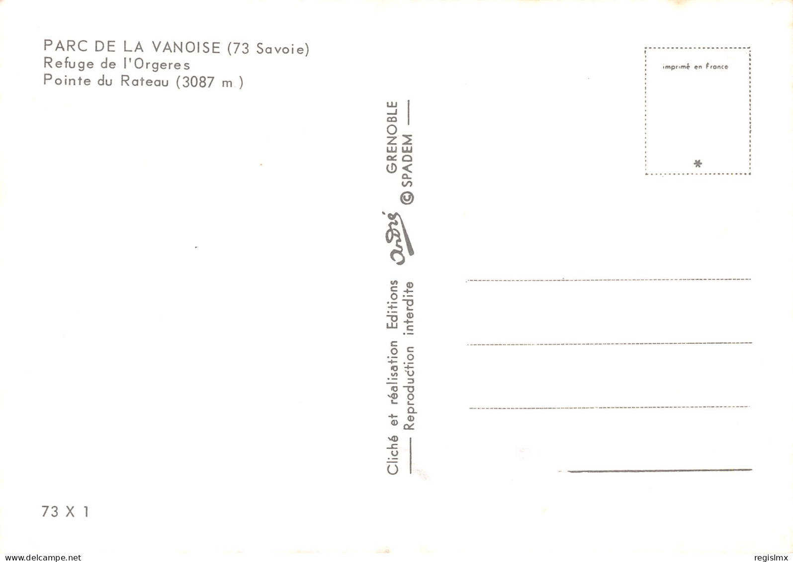 73-PARC DE LA VANOISE-N°T2674-D/0371 - Autres & Non Classés