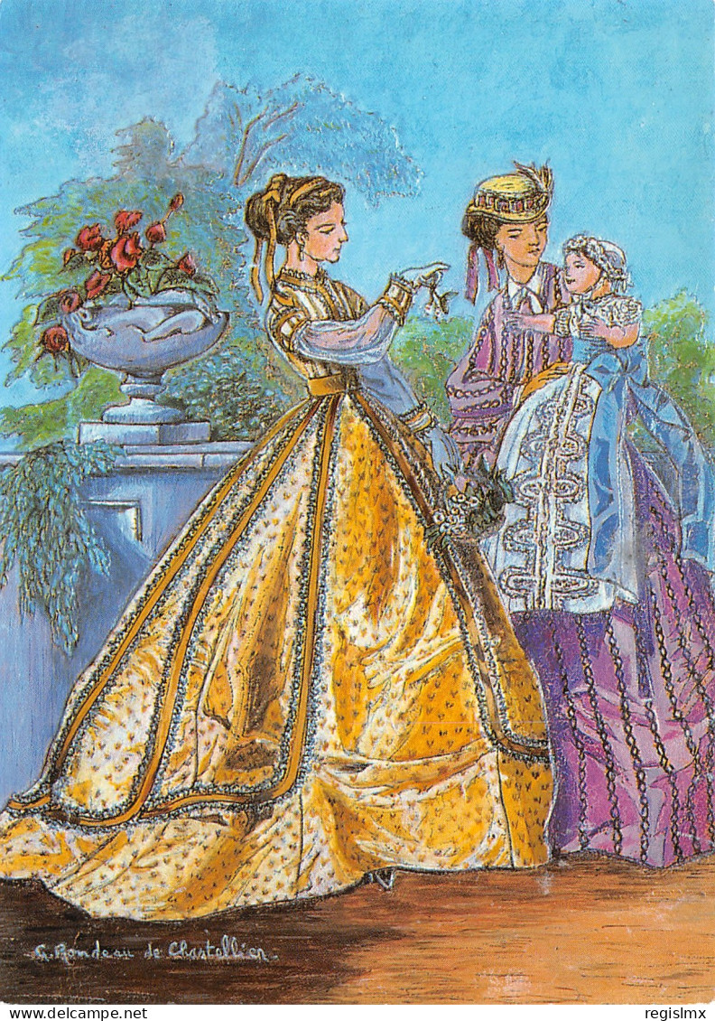 TH-ILLUSTRATEUR GENEVIEVE RONDEAU COSTUMES ANCIENS-N°T2674-D/0223 - Autres & Non Classés