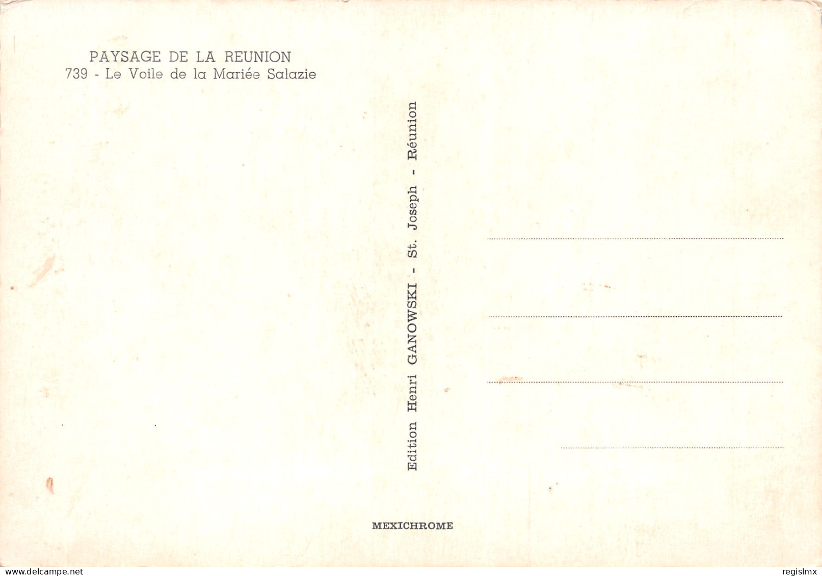 974-LA REUNION VOILE DE LA MARIEE SALAZIE-N°T2674-C/0321 - Andere & Zonder Classificatie