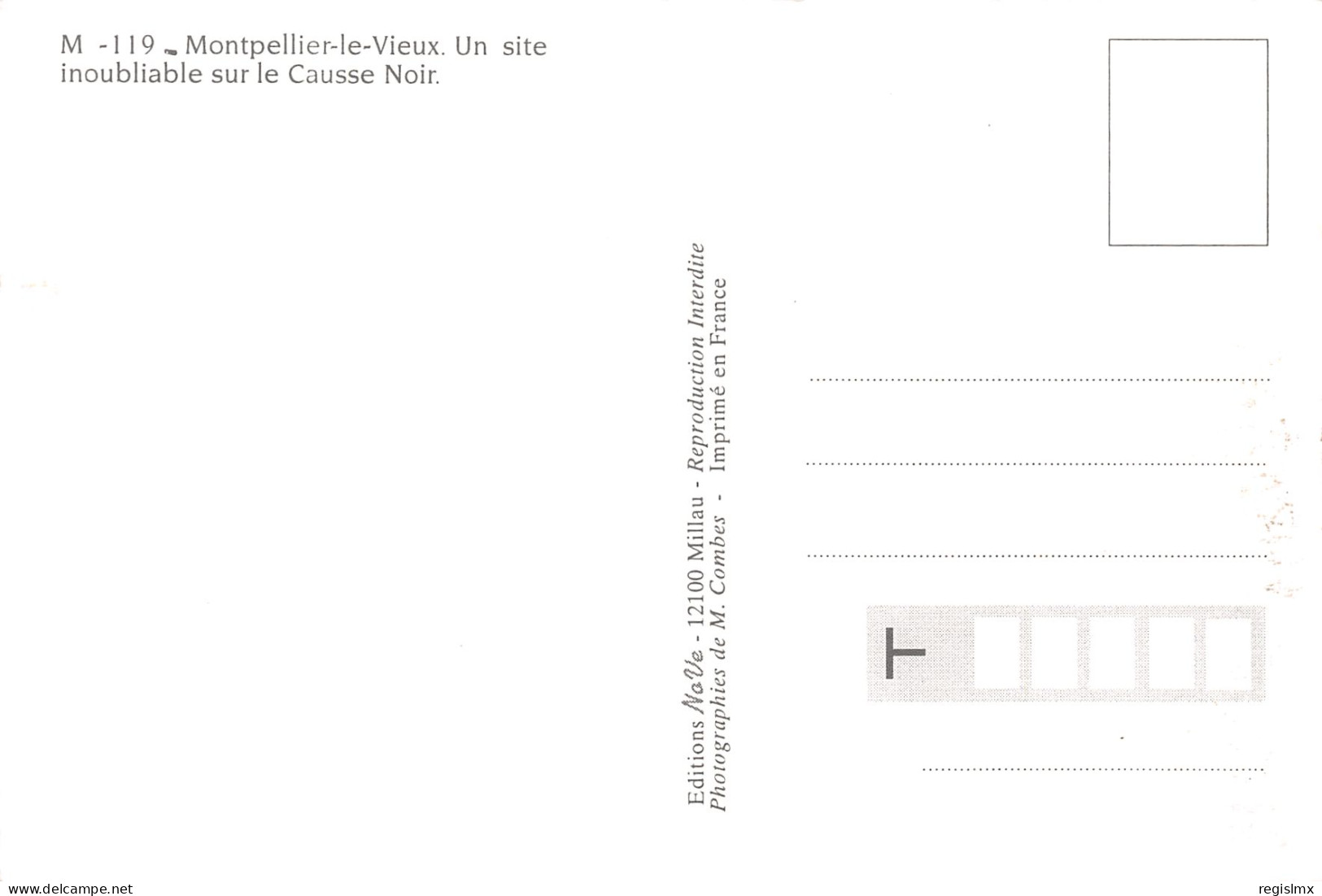 12-MONTPELLIER LE VIEUX-N°T2675-D/0155 - Sonstige & Ohne Zuordnung