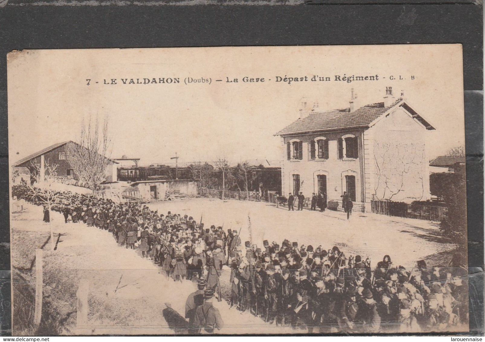 25 - VALDAHON  - La Gare - Départ D' Un Régiment - Other & Unclassified