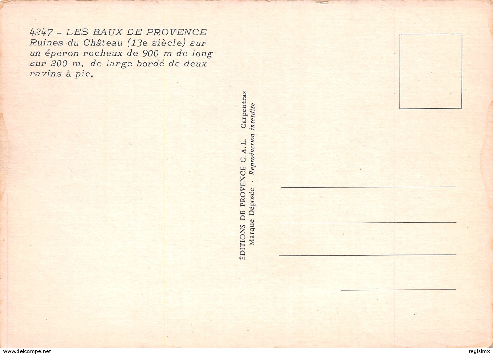 13-LES BAUX DE PROVENCE-N°T2676-B/0355 - Les-Baux-de-Provence