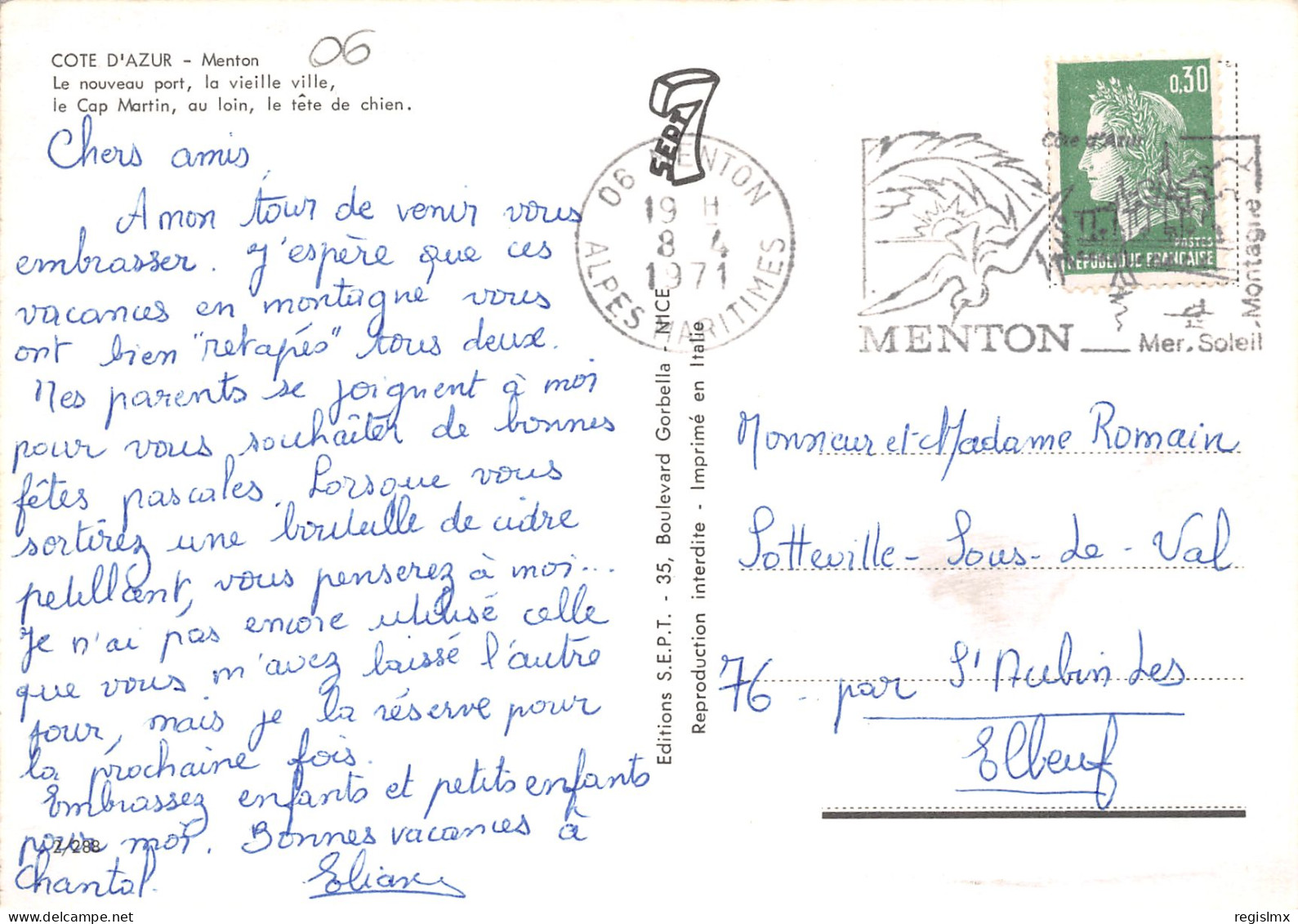 06-MENTON-N°T2676-A/0111 - Menton