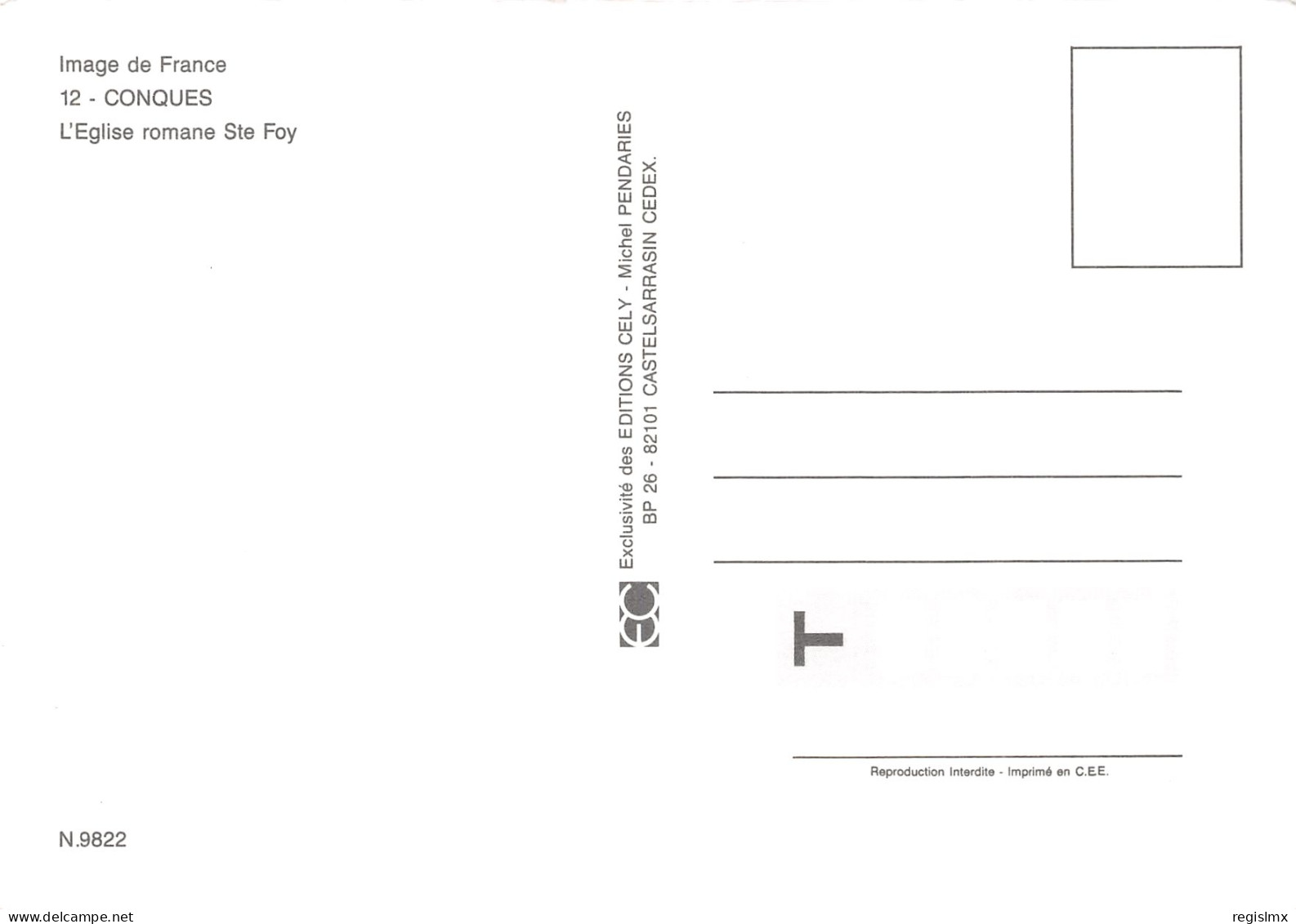 12-CONQUES-N°T2675-D/0385 - Other & Unclassified