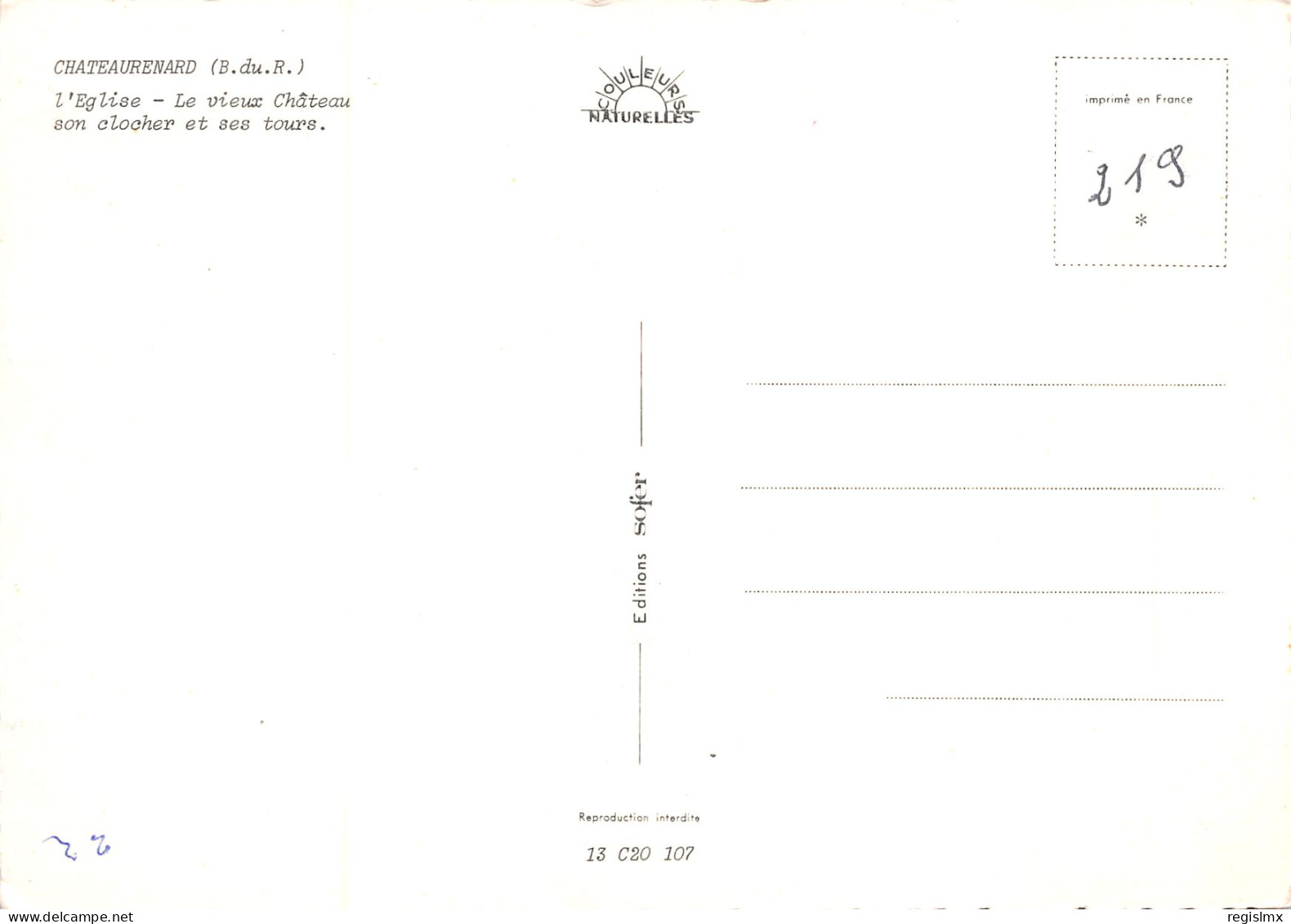 13-CHATEAURENARD-N°T2676-C/0185 - Chateaurenard