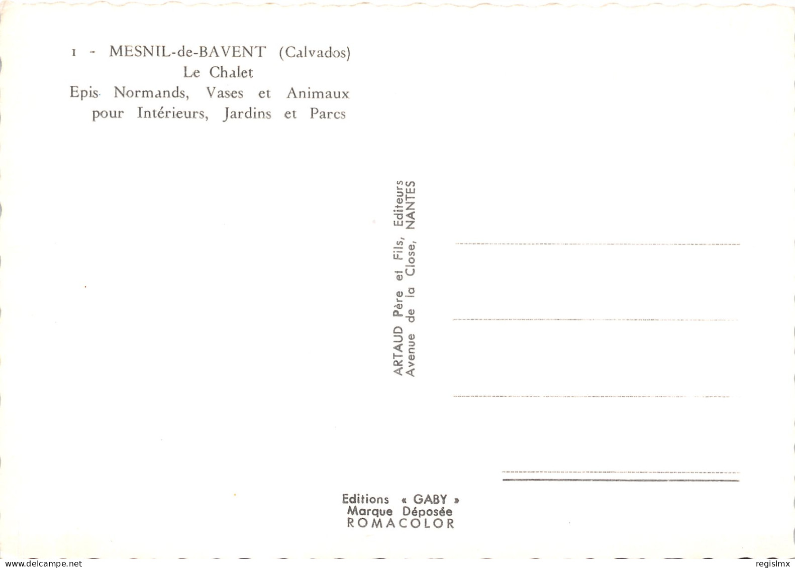 14-MESNIL DE BAVENT-N°T2677-C/0319 - Autres & Non Classés