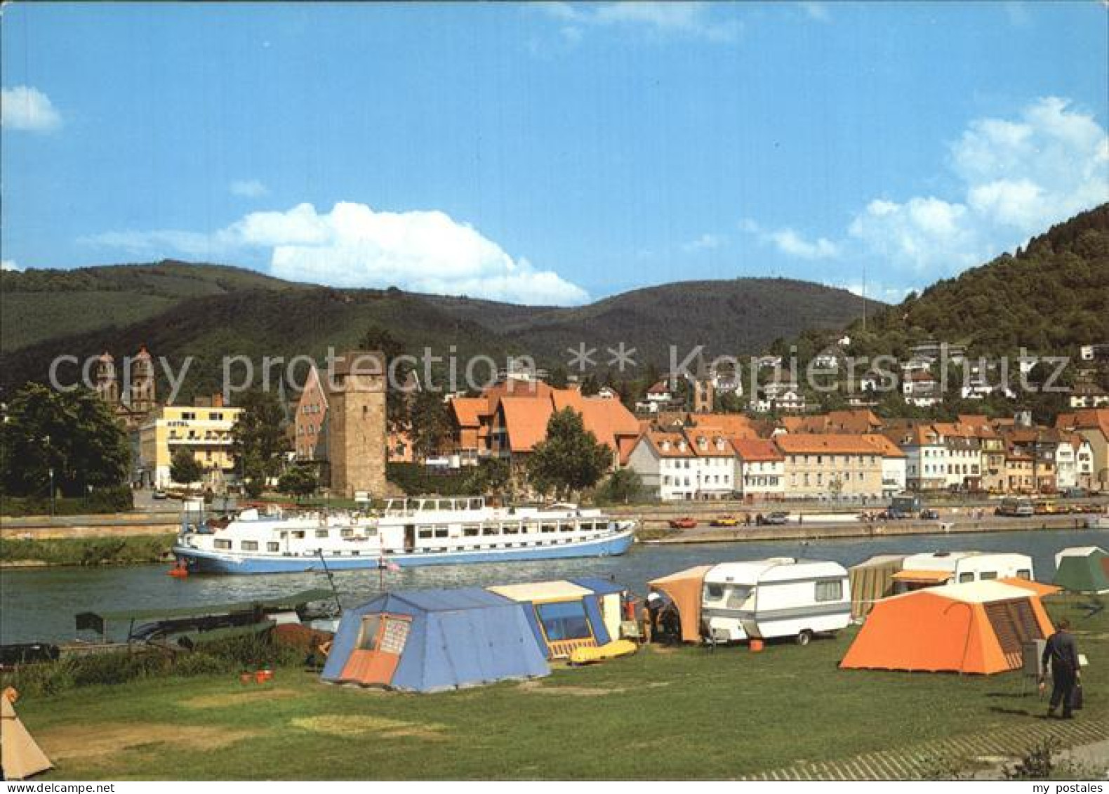 72526667 Eberbach Neckar Campingplatz Ausflugsdampfer Eberbach - Eberbach