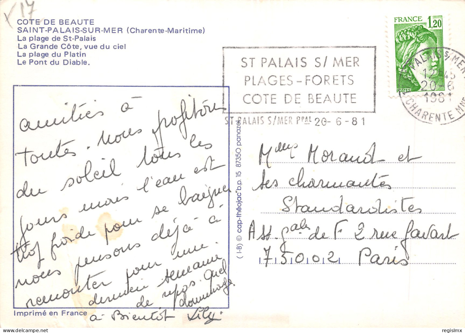 17-SAINT PALAIS SUR MER-N°T2678-A/0331 - Saint-Palais-sur-Mer