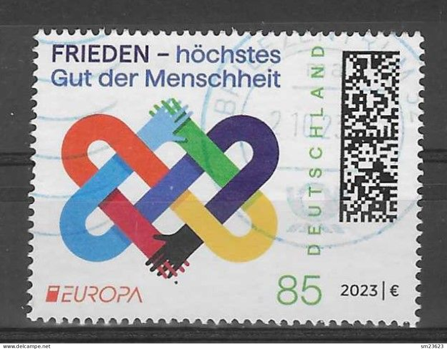 BRD 2023  Mi.Nr. 3765 , EUROPA CEPT / Frieden - Höchstes Gut Der Menschheit - Gestempelt / Fine Used / (o) - Gebruikt