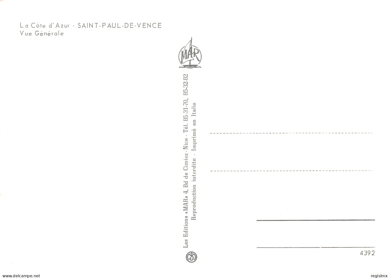 06-SAINT PAUL DE VENCE-N°T2679-D/0029 - Saint-Paul