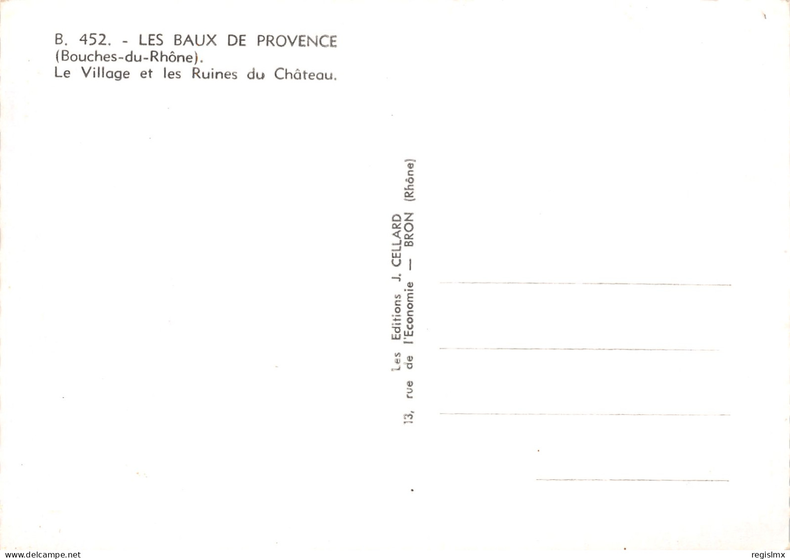 13-LES BAUX DE PROVENCE-N°T2679-B/0257 - Les-Baux-de-Provence