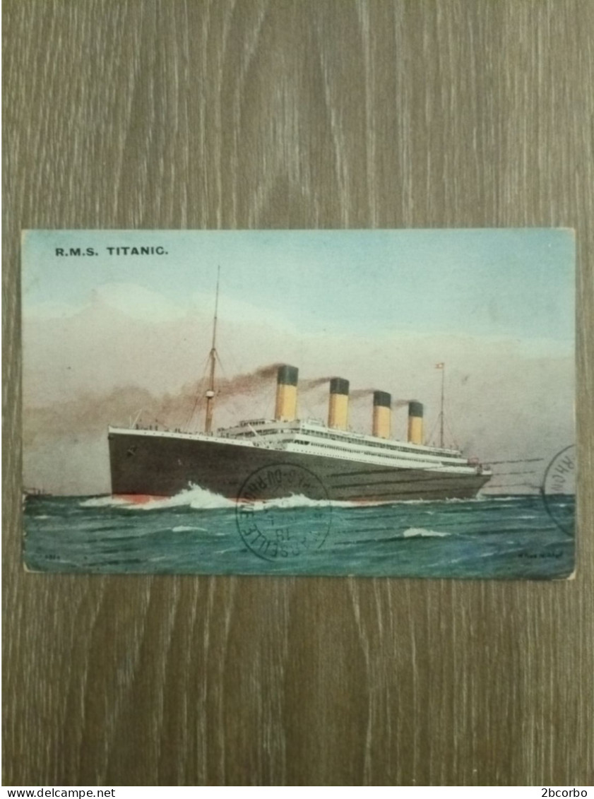 Cpa Du Titanic Postee Le 17 Mai 1912 - Piroscafi