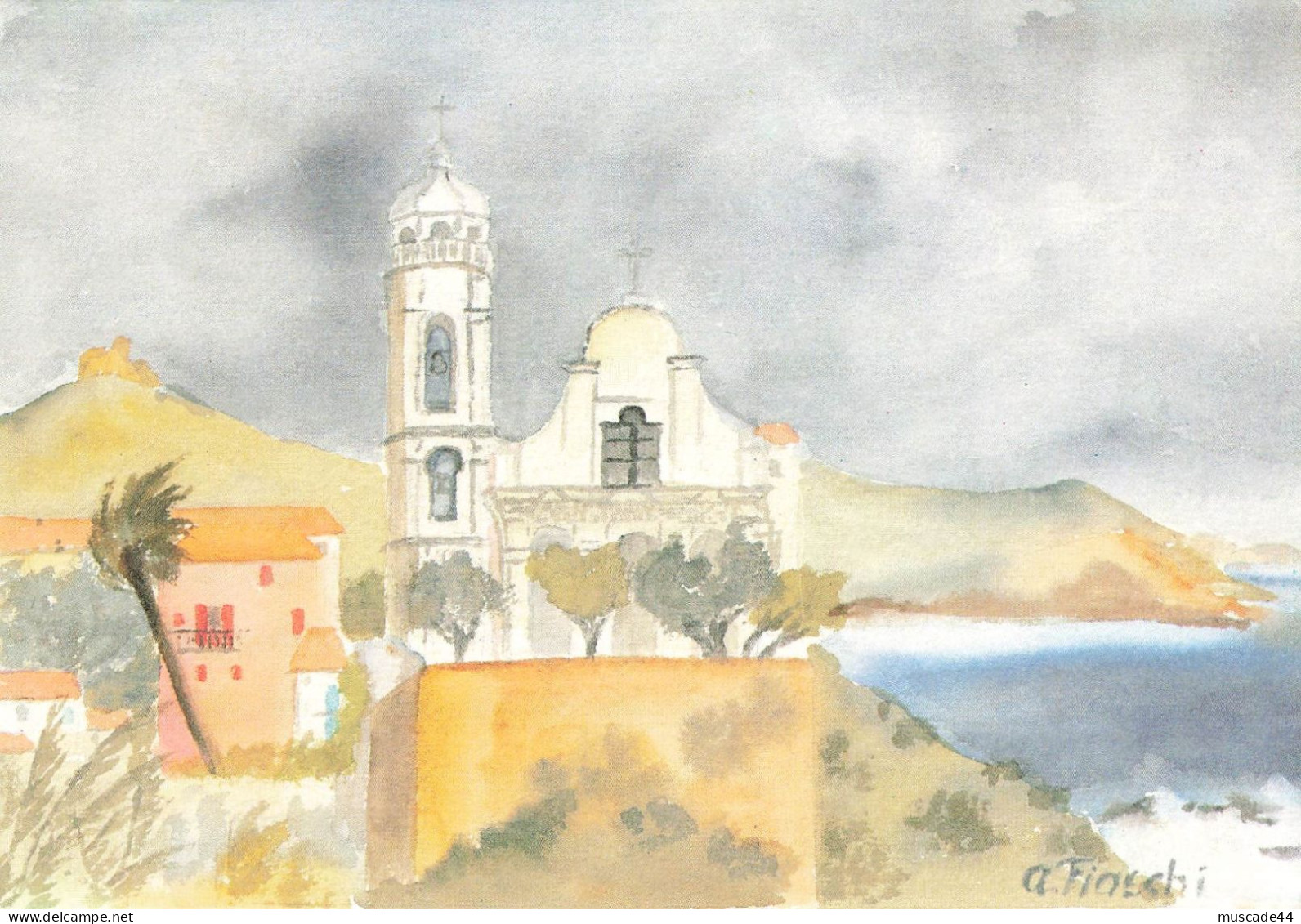 AQUARELLE D ANNICK FIASCHI - CARGESE - Otros & Sin Clasificación