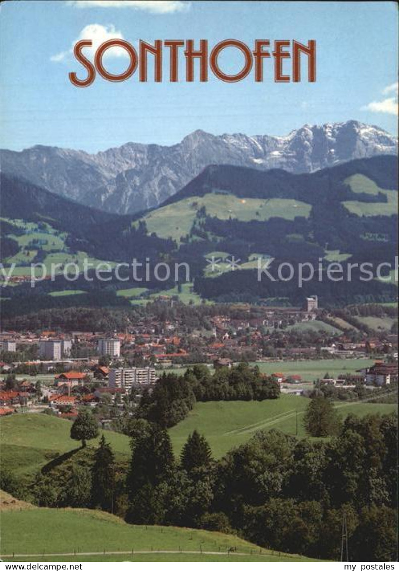 72526214 Sonthofen Oberallgaeu Mit Rotspitze Und Gr Daumen Sonthofen - Sonthofen