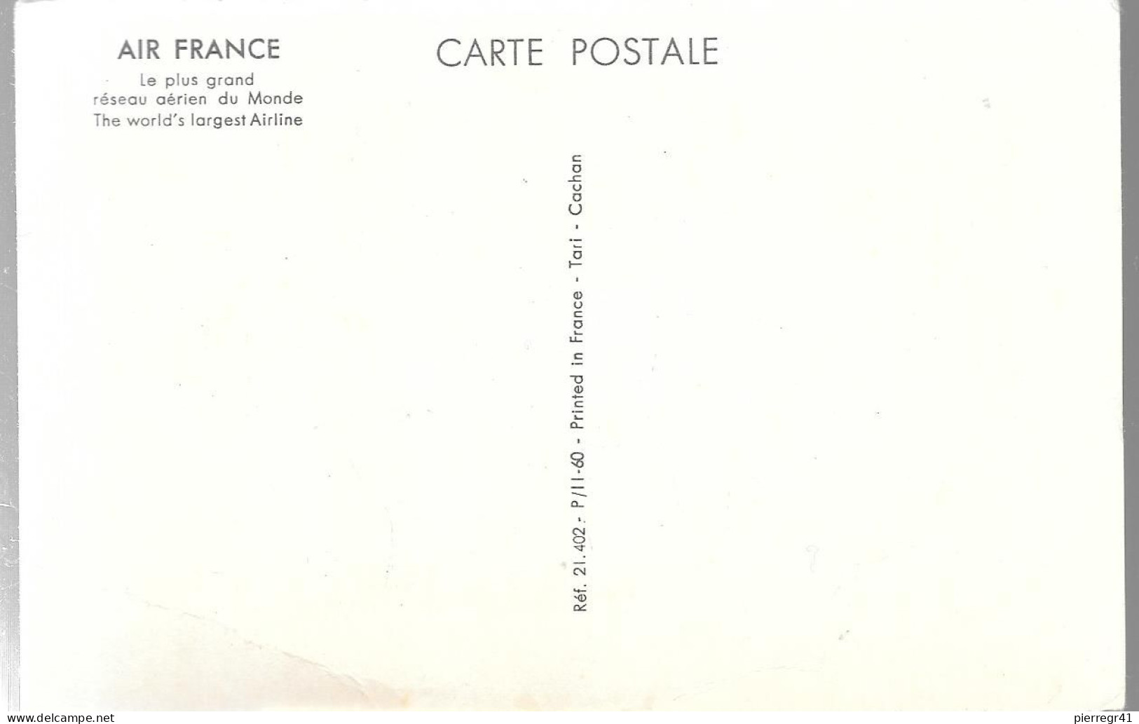 CPA-1960-PUB AIR FRANCE-INDE- Dessin Jean Carlu-BE/RARE - 1919-1938: Between Wars
