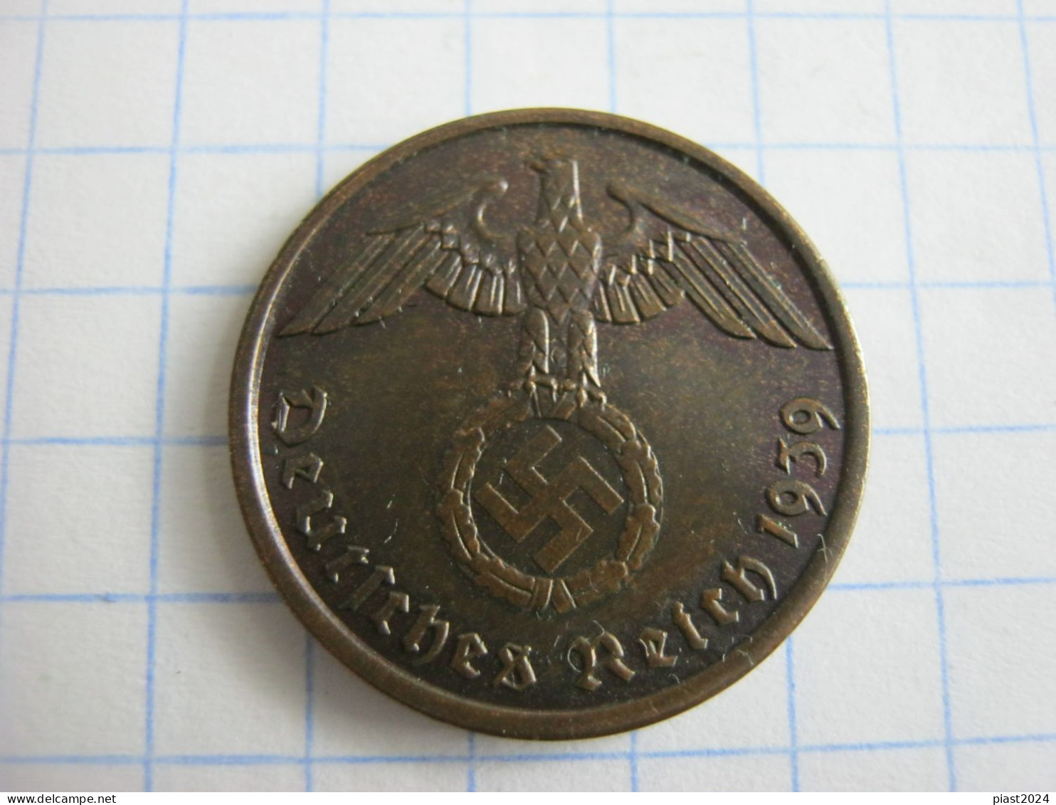 Germany 2 Reichspfennig 1939 A - 2 Reichspfennig