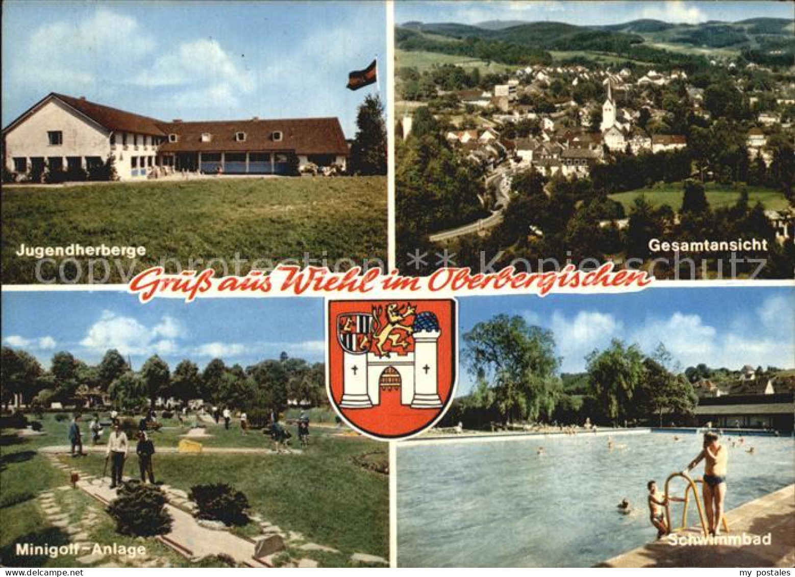 72525823 Wiehl Oberbergischer Kreis Gesamtansicht Jugendherberge Schwimmbad Mini - Wiehl