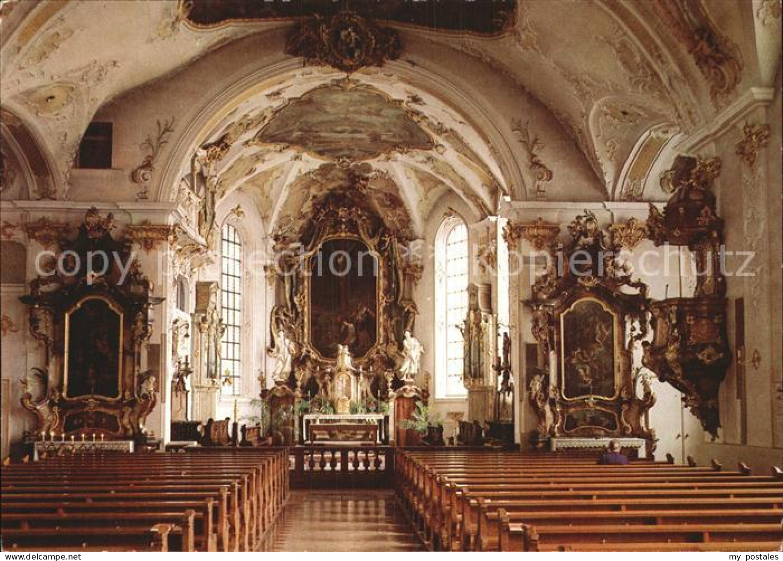 72525801 Sigmaringen Stadtpfarrkirche St Johann Barock Altar Kanzel Fresken Sigm - Sigmaringen