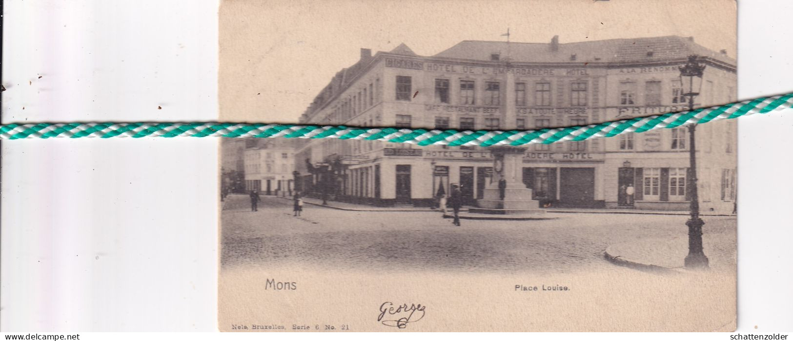 Mons, Bergen, Place Louise, Hotel, Friture - Mons