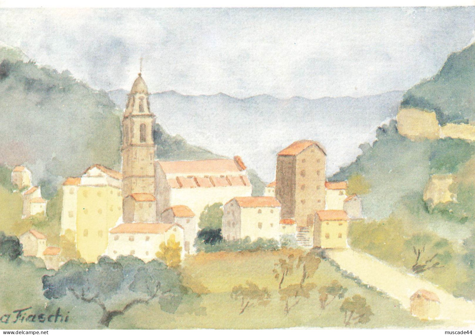 OMESSA - AQUARELLE D ANNICK FIASCHI - Otros & Sin Clasificación