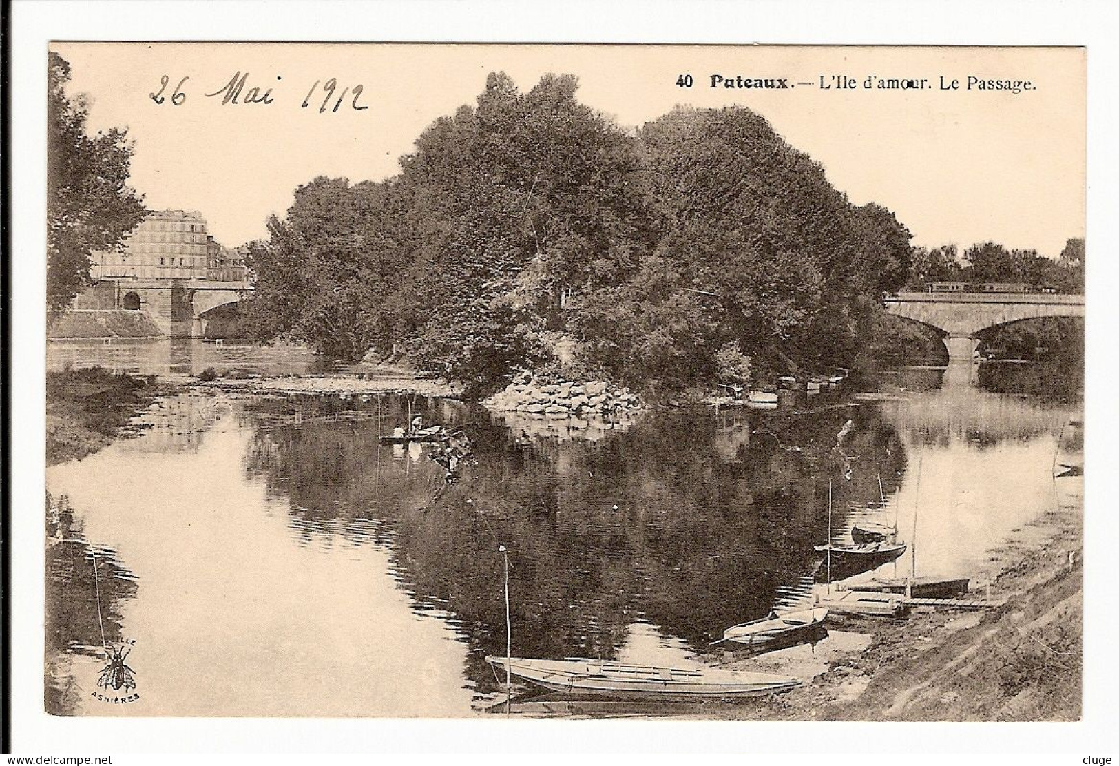 92 - PUTEAUX - L' Ile D'amour - Le Passage - Année 1912 - Puteaux