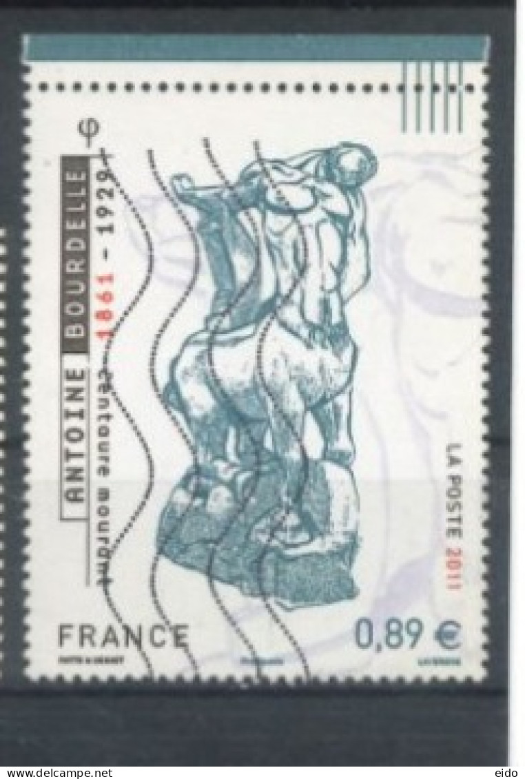FRANCE - 2011, ANTOINE BOURDELLE STAMP, USED - Used Stamps