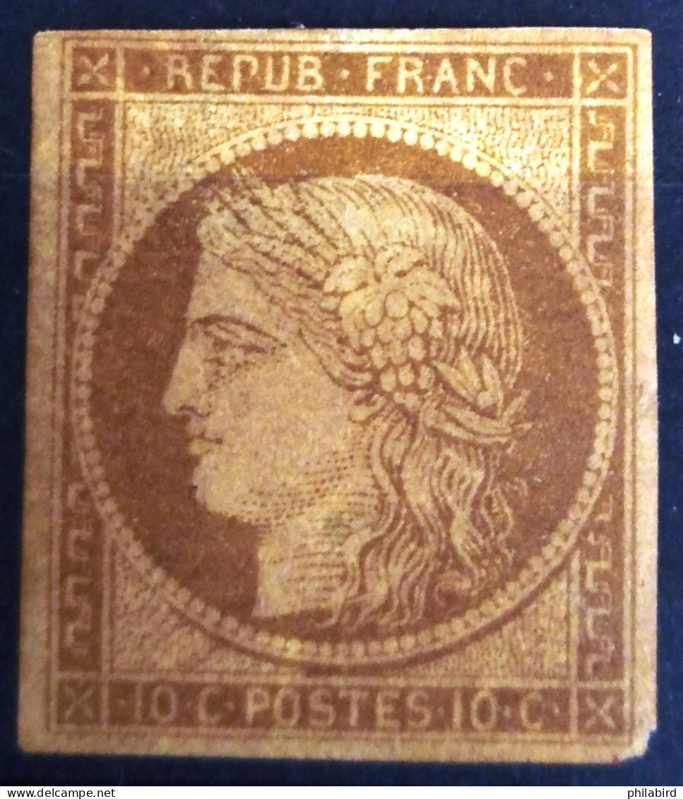 FRANCE                           N° 1                     NEUF SANS GOMME                Cote : 950 € - 1849-1850 Cérès