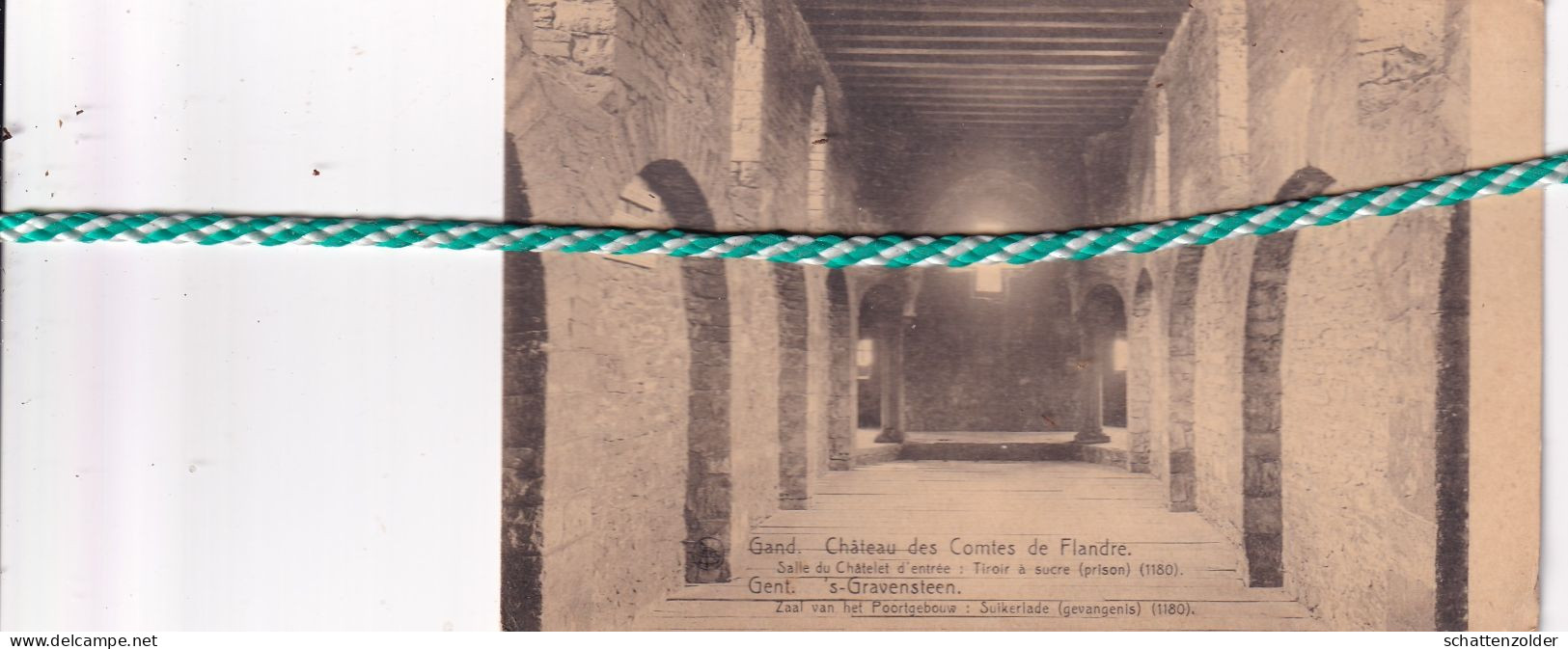Gent, Gand, Château Des Comtes De Flandre, Salle Du Châtelet D'entrée, Tiroir A Sucre (prison) - Gent