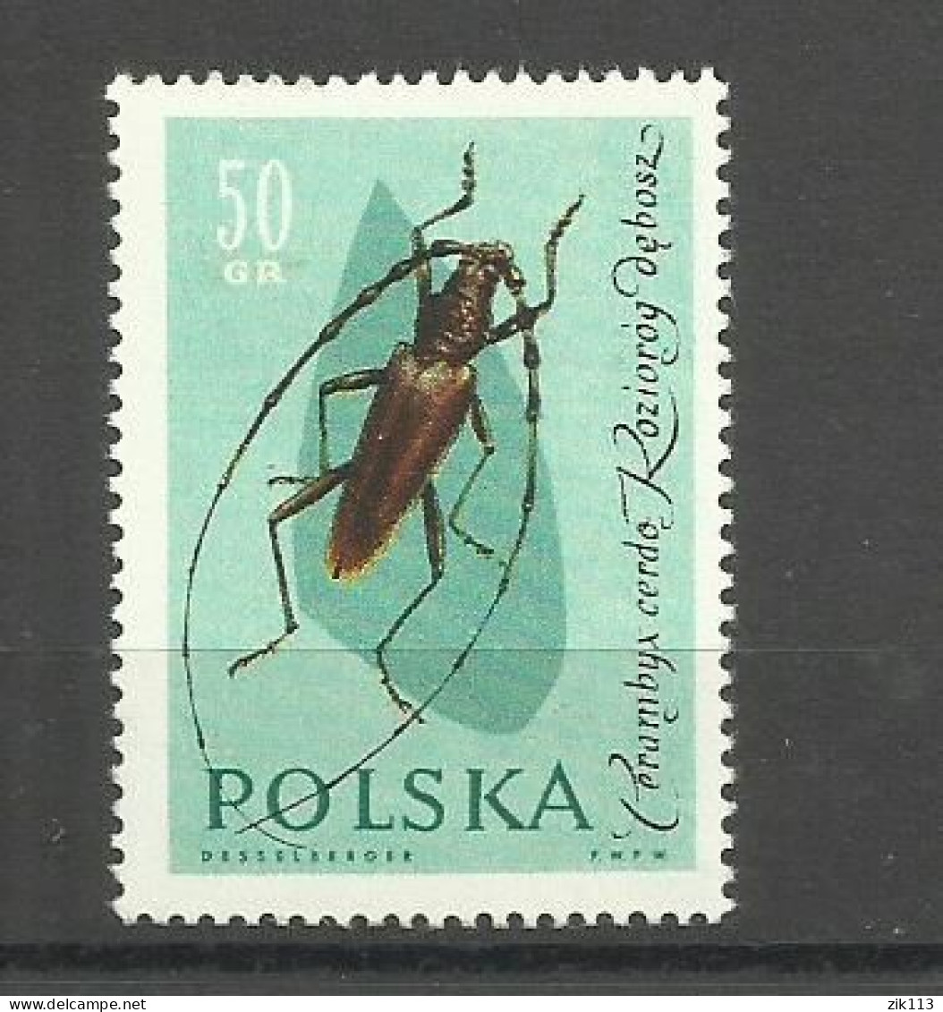 POLAND  1961 - INSECTS,  MNH - Unused Stamps