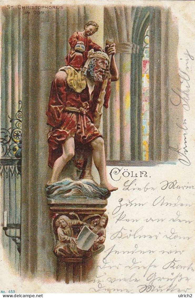AK Cöln - Dom - St. Christophorus - Litho - 1906 (69527) - Köln