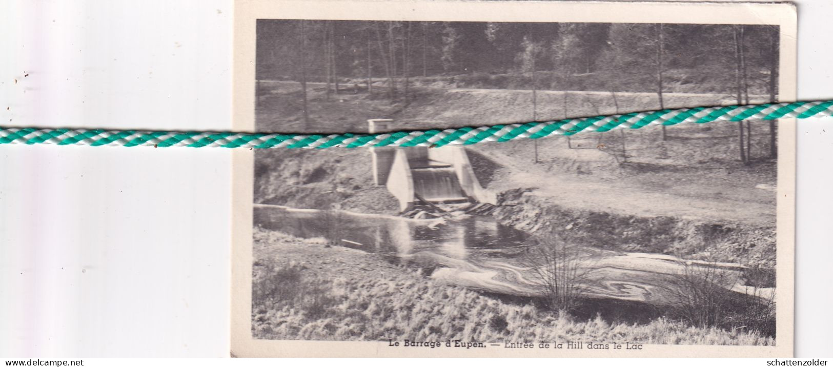 Le Barrage D'Eupen, Entree De La Hill Dans Le Lac - Eupen