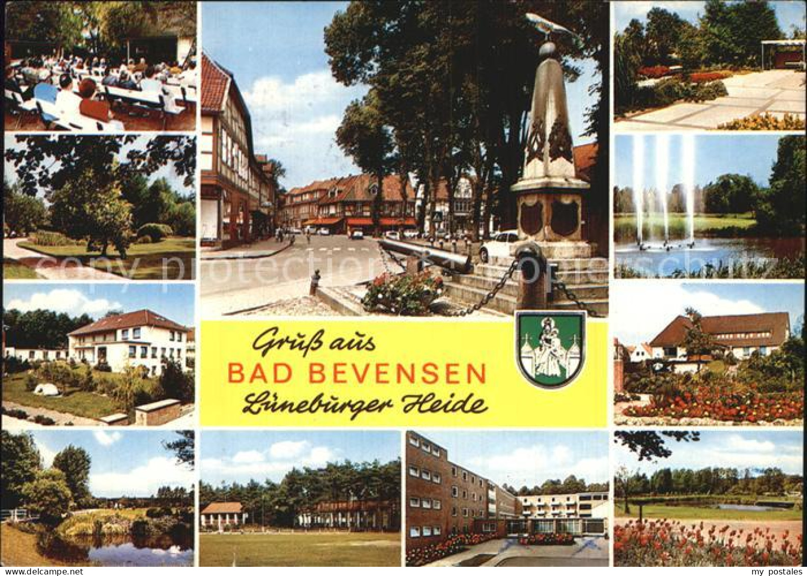 72525461 Bad Bevensen Kuranlagen Teilansichten Denkmal Fontaene Park Bad Bevense - Bad Bevensen