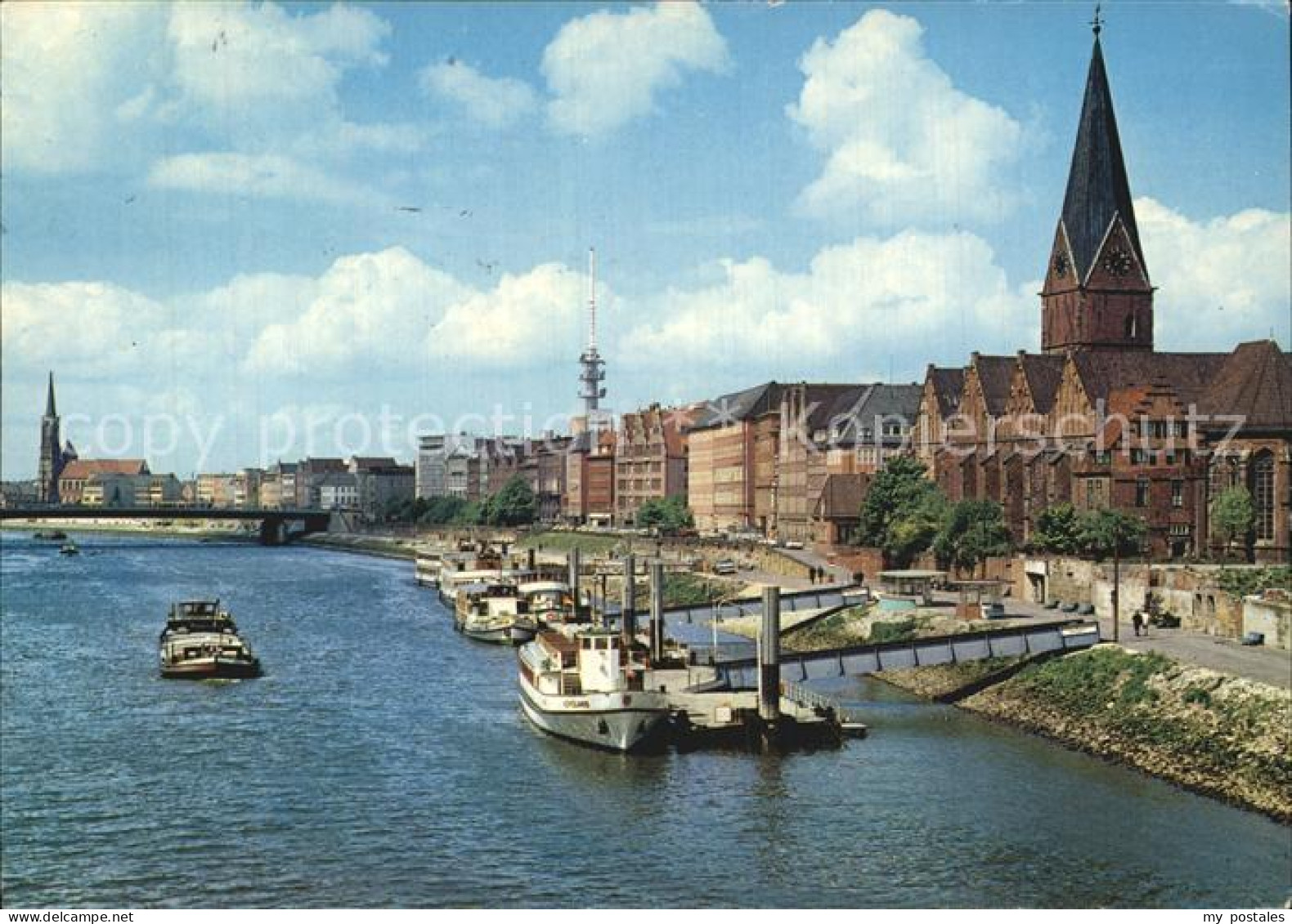 72525414 Bremen Weser Mit Martinikirche Und Fernsehturm Arbergen - Bremen