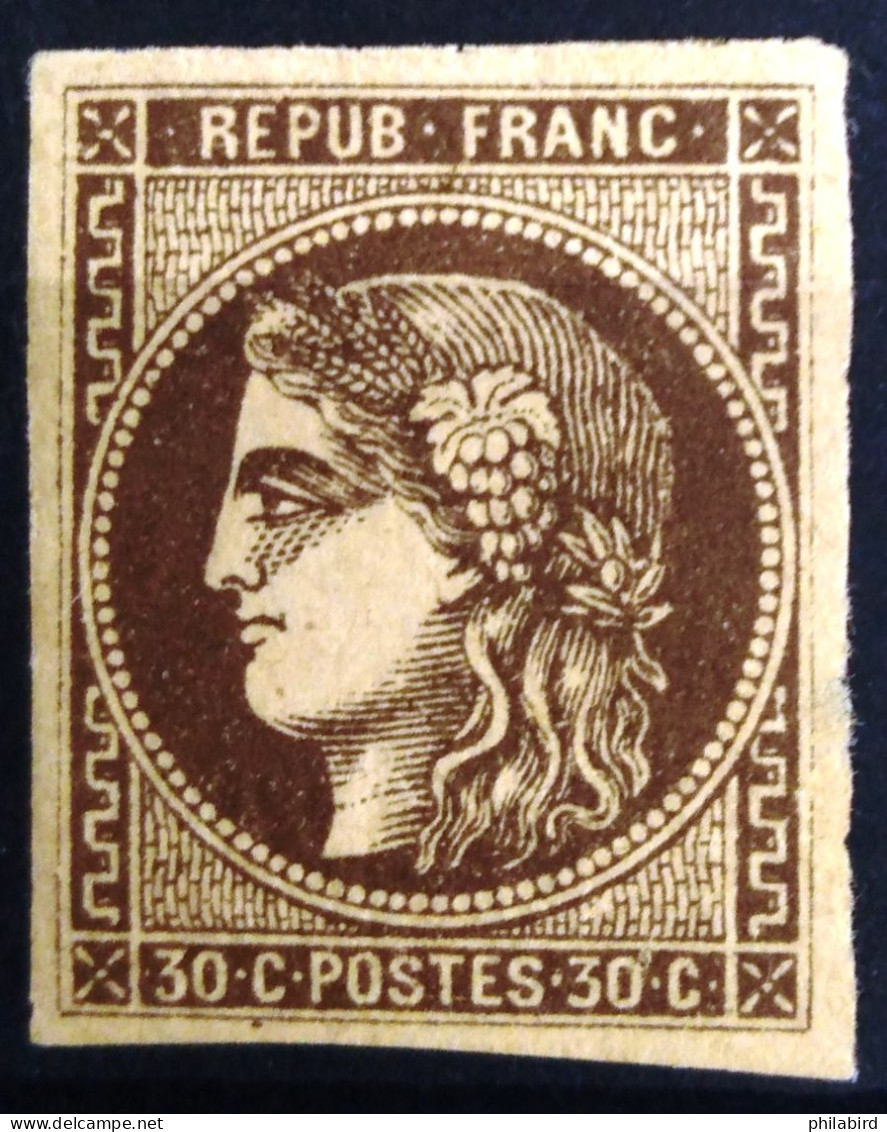 FRANCE                           N° 47                     NEUF*               Cote : 500 € - 1870 Bordeaux Printing