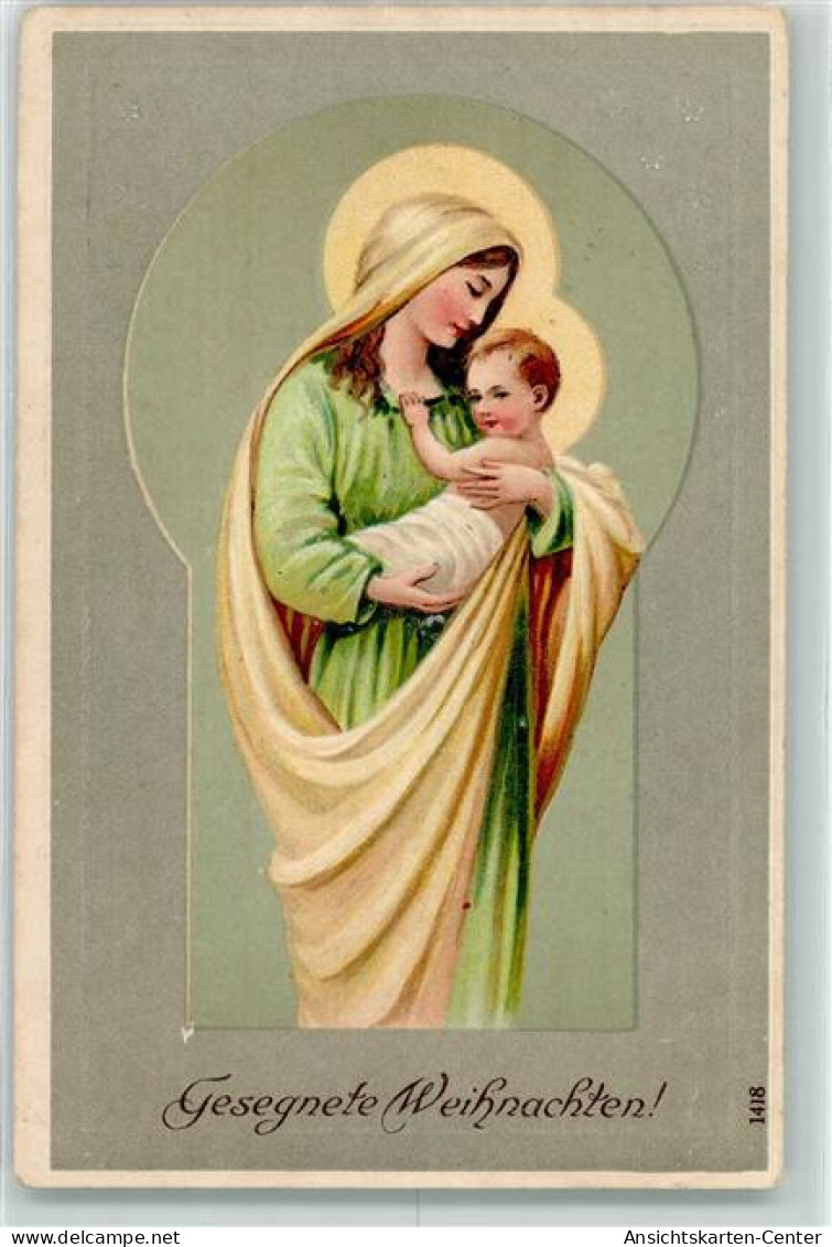 39281011 - Praegedruck Maria Mit Jesuskind So Nr.1418 - Andere & Zonder Classificatie