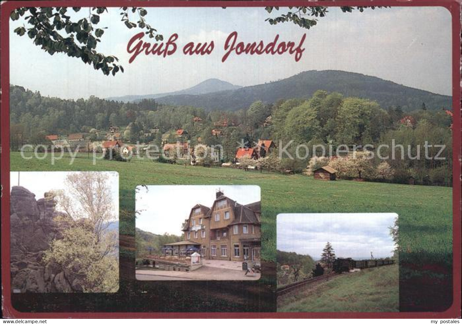 72525348 Jonsdorf Kurhaus Jonsdorf Panorama Bahn Felsmassiv Kurort Jonsdorf - Andere & Zonder Classificatie