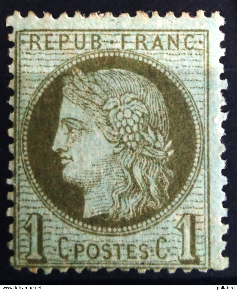 FRANCE                           N° 50b                    NEUF*               Cote : 110 € - 1871-1875 Cérès
