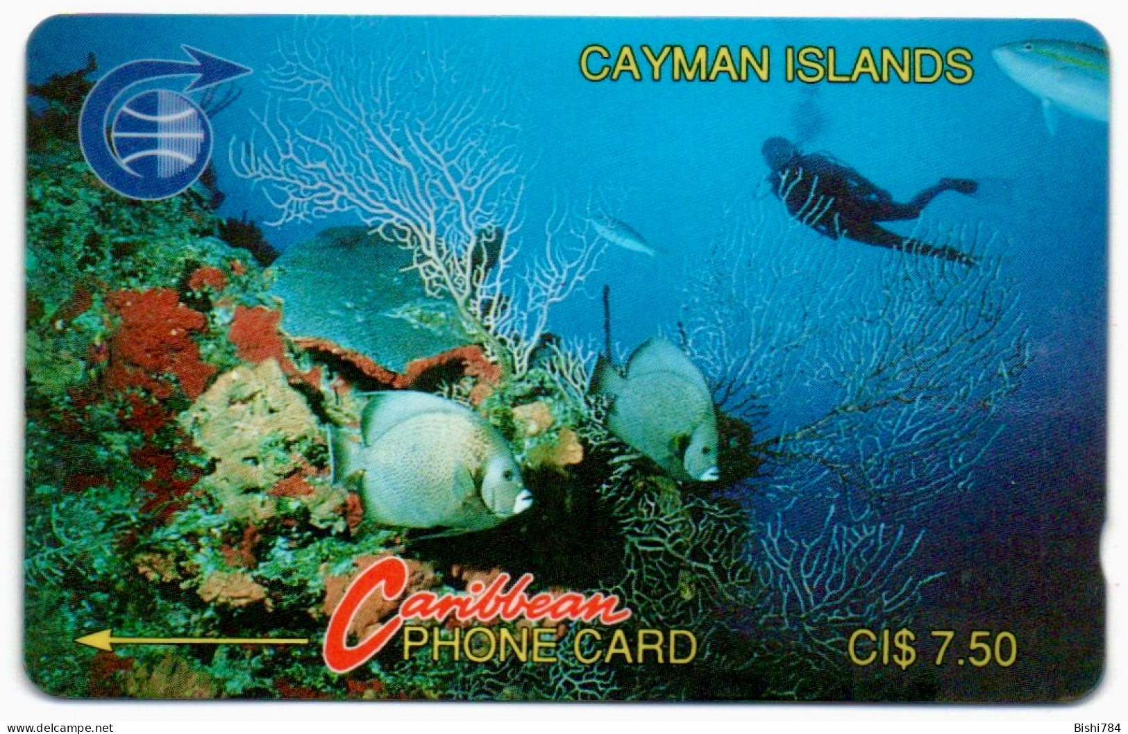 Cayman Islands - Scuba Diver - 3CCIA (No Background) - Cayman Islands
