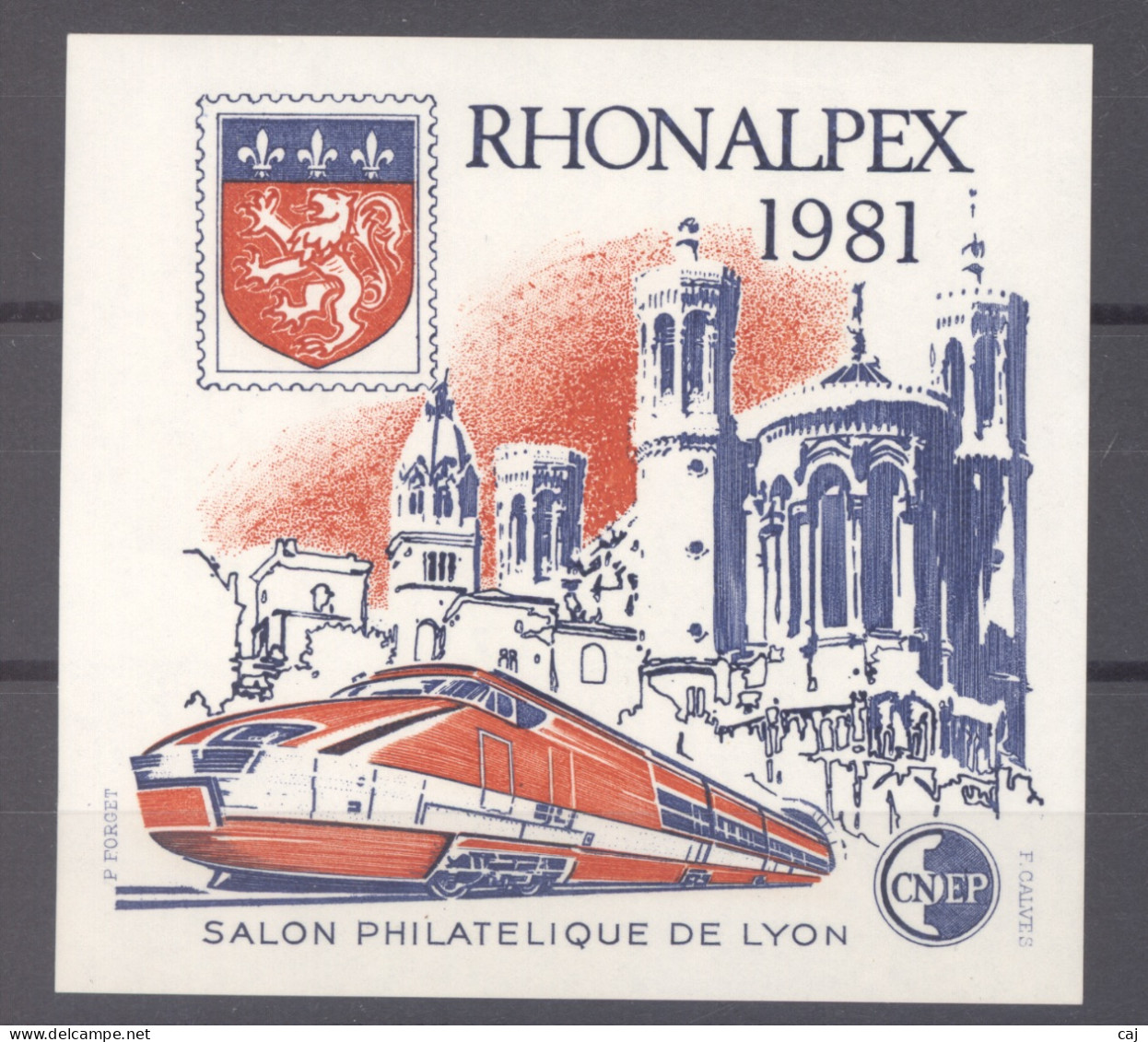 France  -  Blocs CNEP  :  Yv  2  **  Rhonalpex 1981 - CNEP