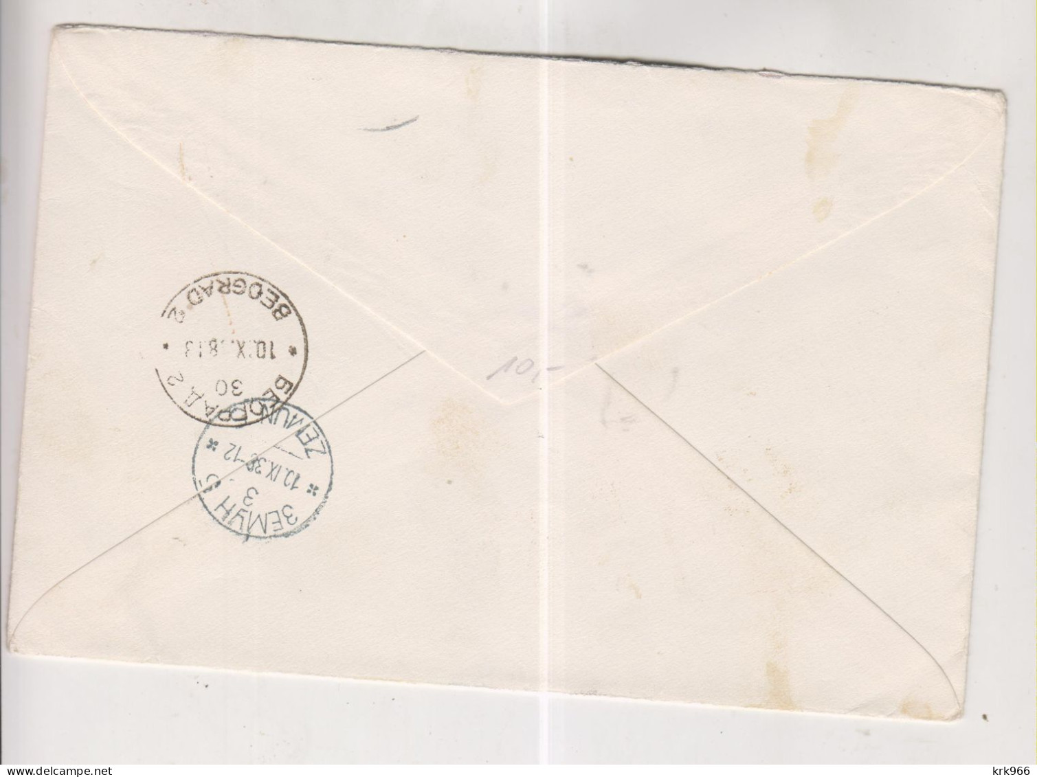 YUGOSLAVIA,1938 DUBROVNIK  Registered Airmail Cover - Covers & Documents