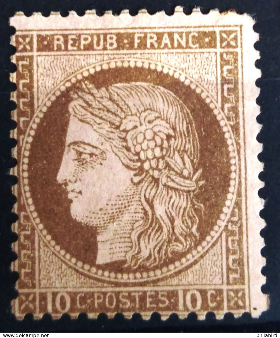 FRANCE                           N° 54                    NEUF*               Cote : 750 € - 1871-1875 Ceres