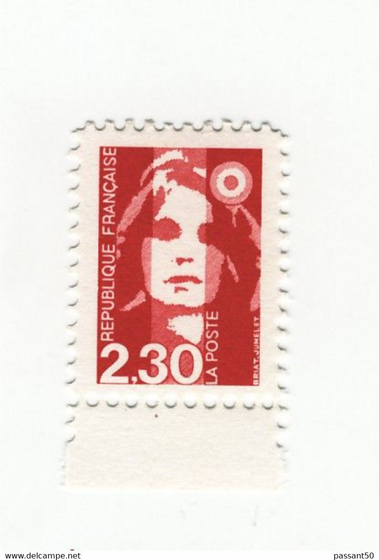 Briat 2fr30 Rouge YT 2614d : Le Faux De Barcelone Dentelé 11 Et Sans Phospho BDF. Rare, Voir Le Scan. Cote YT : 20 €. - Unused Stamps