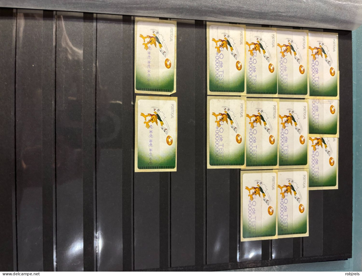 325 Very Scarce Label Stamps Testing Machine - Duplicates Stockbook - Neufs