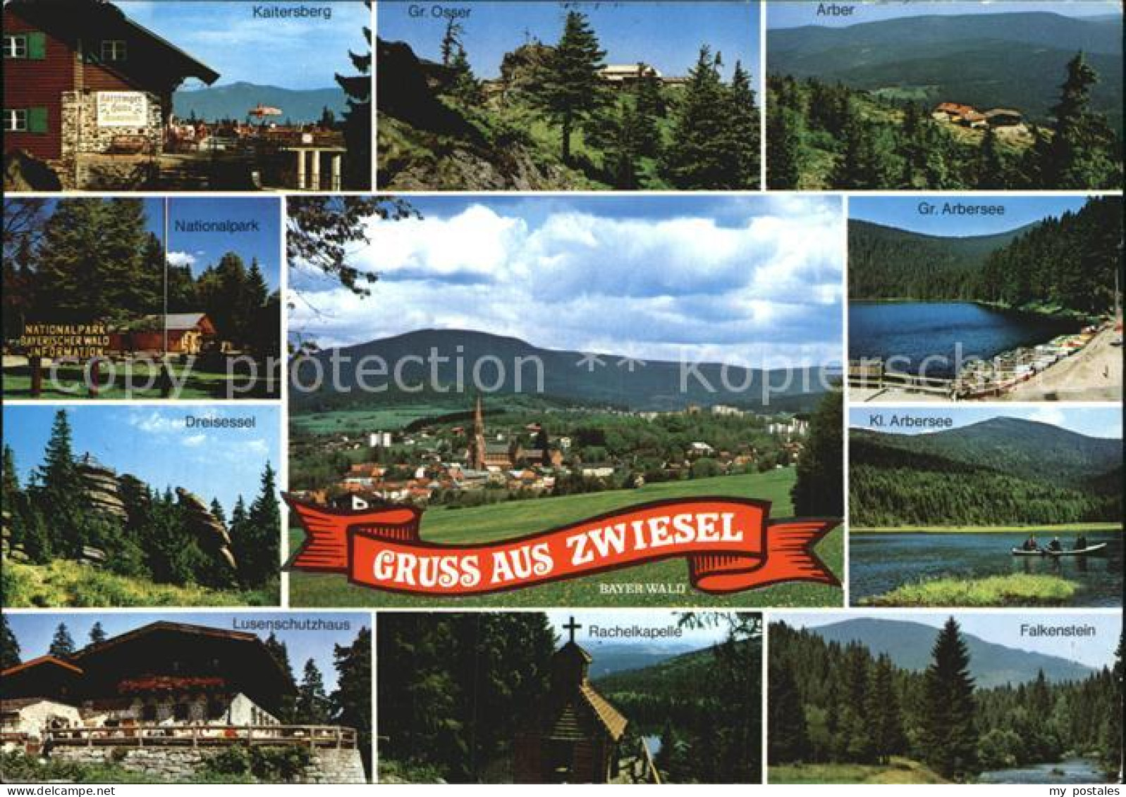 72525235 Zwiesel Niederbayern Kaltersberg Gr Osser Arber Panorama Gr Und Kl Arbe - Zwiesel