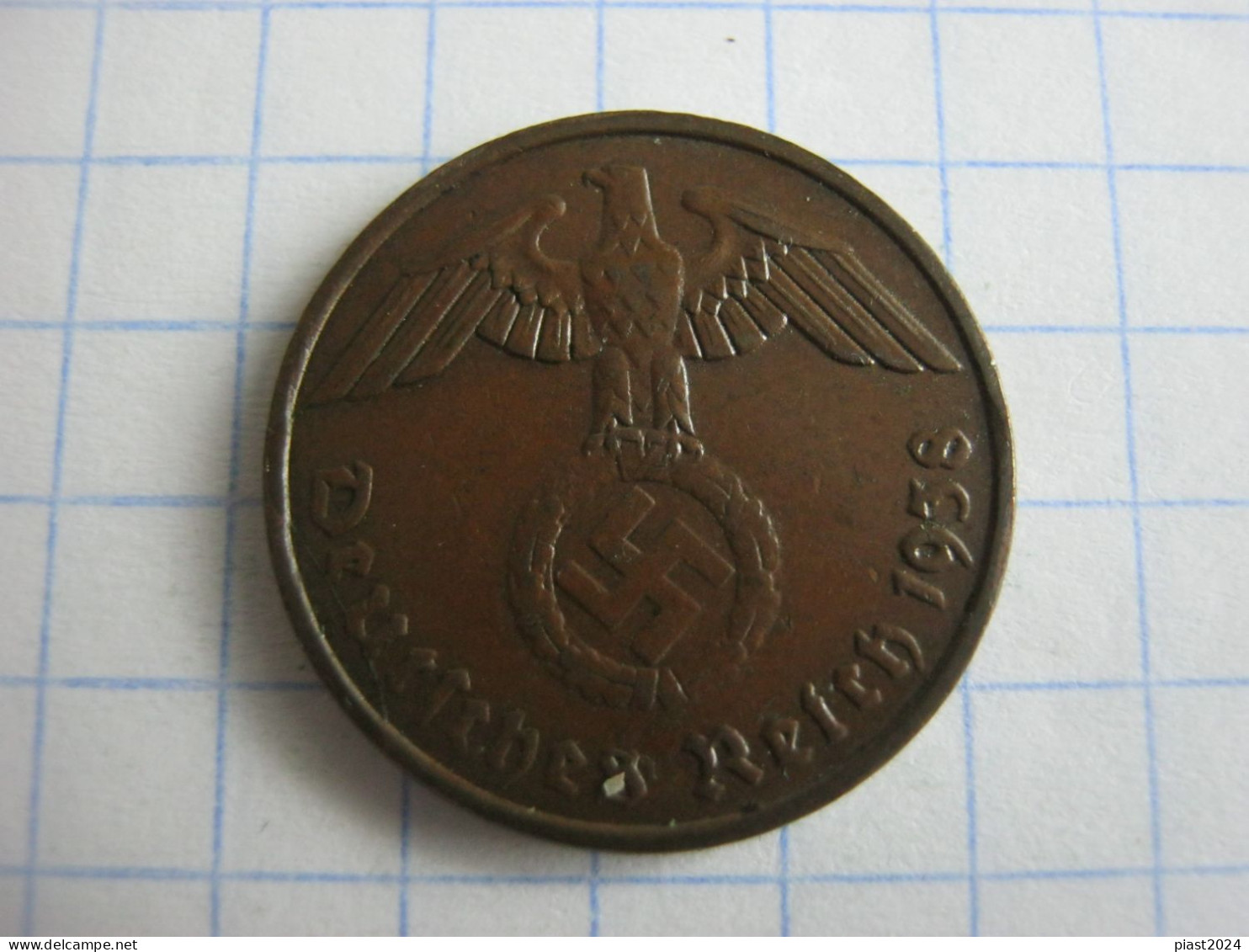 Germany 2 Reichspfennig 1938 E - 2 Reichspfennig