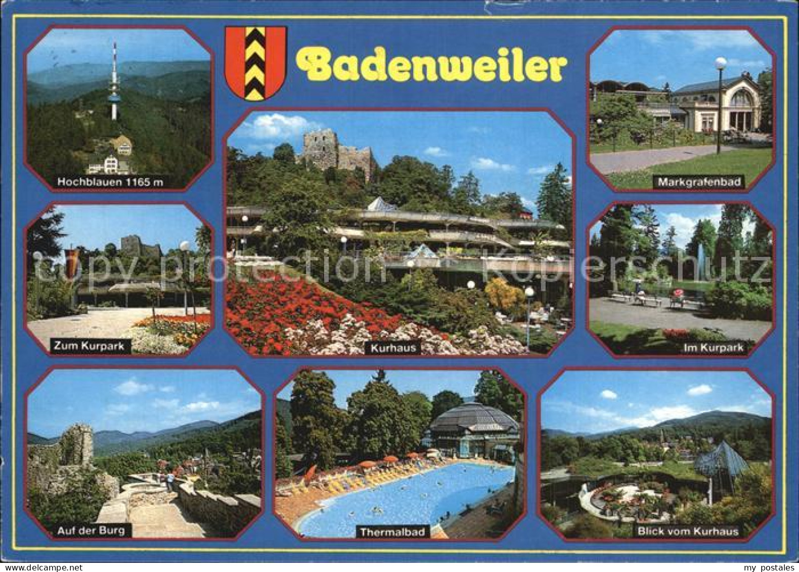 72525218 Badenweiler Hochblauen Markgrafenbad Kurpark Kurhaus Burg Thermalbad Pa - Badenweiler